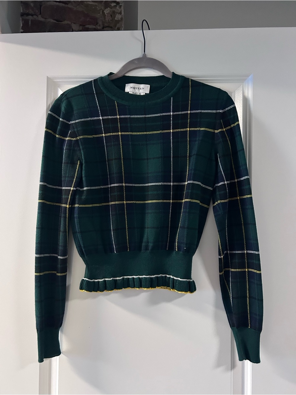 ALEXANDER MCQUEEN Crewneck Checkered Sweater